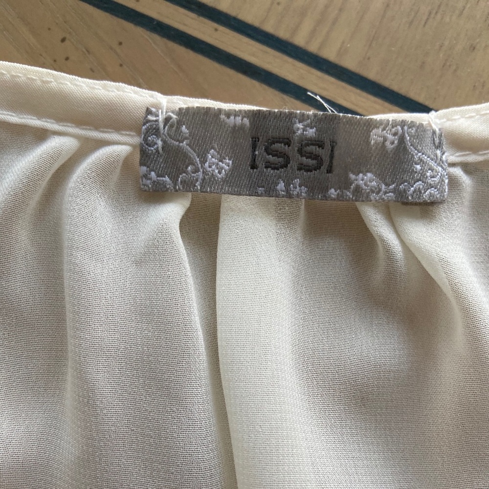 Gorgeous Issi Embroidered Sheer Dressy Tank M - Picture 9 of 12